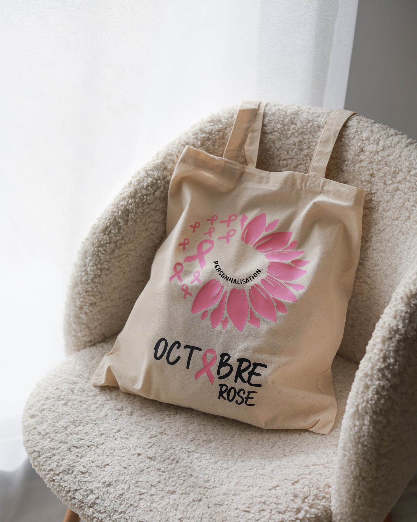 Tote bag OCTOBRE ROSE