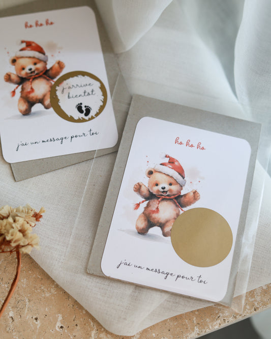 Carte à gratter NOËL