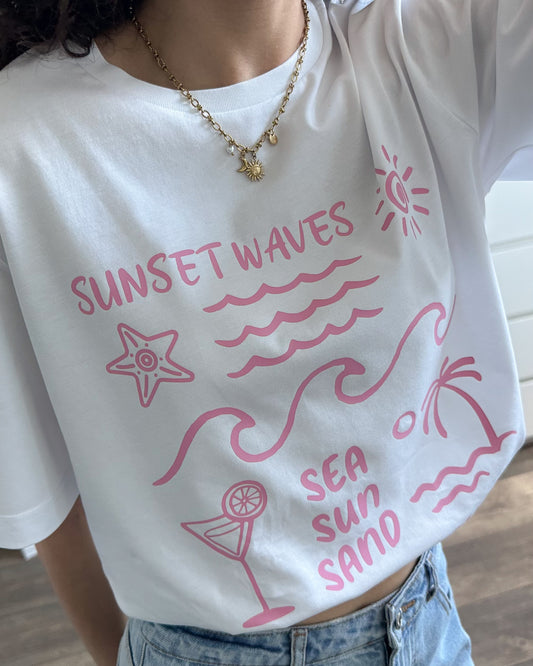 T-shirt SUNSET WAVES