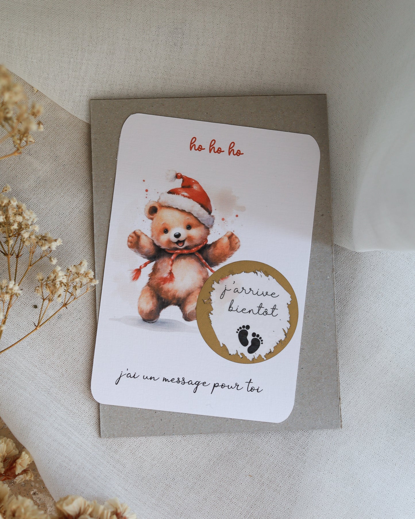 Carte à gratter NOËL