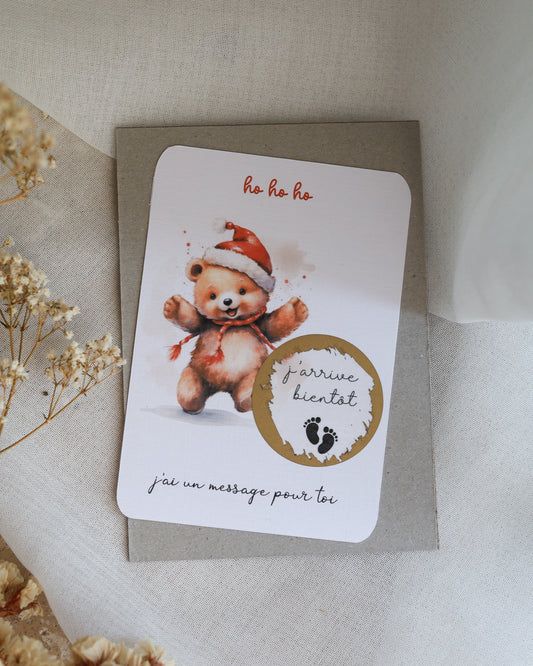Carte à gratter NOËL