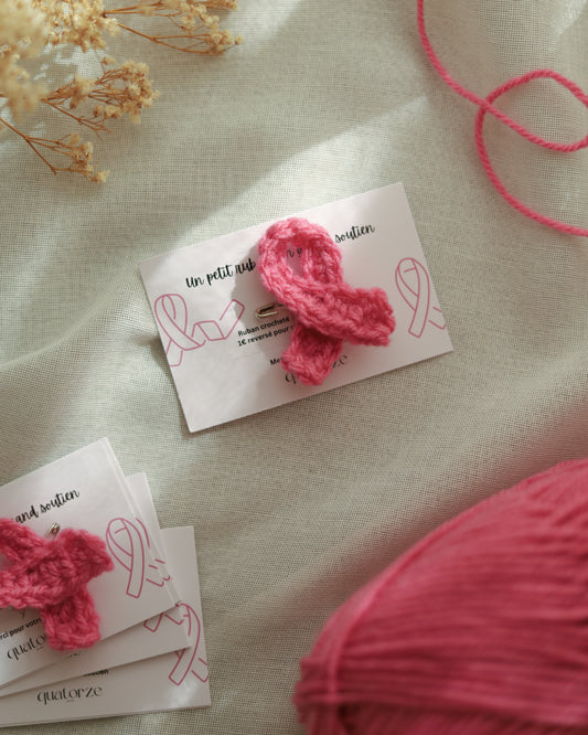 Broche RUBAN ROSE