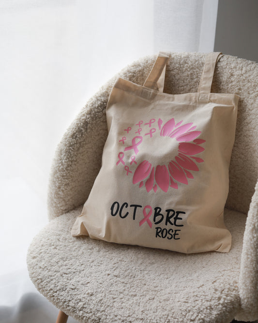 Tote bag OCTOBRE ROSE